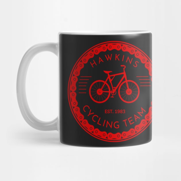 Hawkins Cycling Team III - Black - Funny by Fenay-Designs